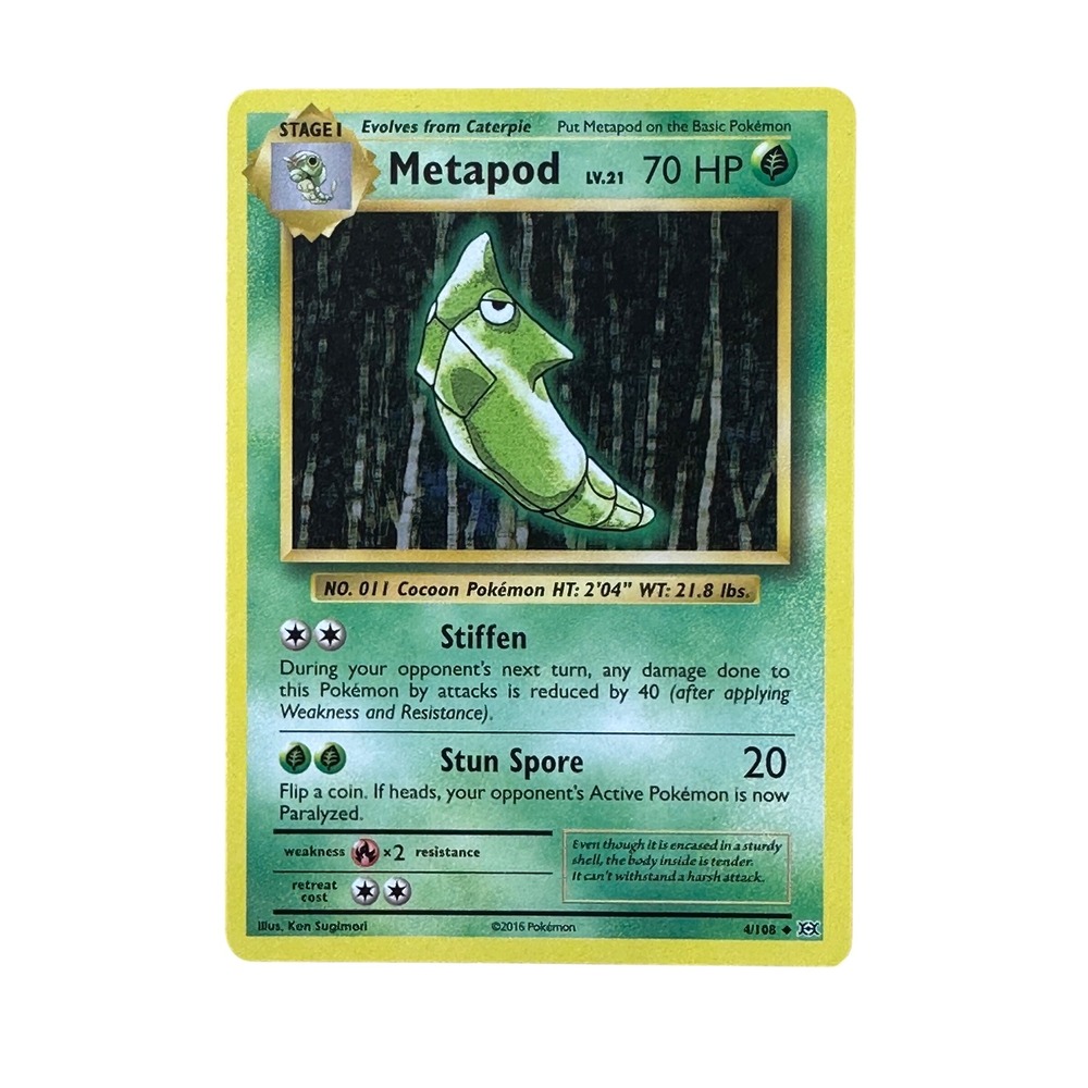Metapod 4/108 Common Pokemon Card‎ XY Evolutions TCG MP/LP